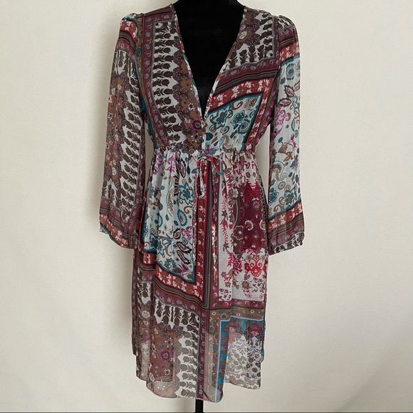 PIKO 1988 Boho Chic Chiffon Dress - Picture 4 of 5